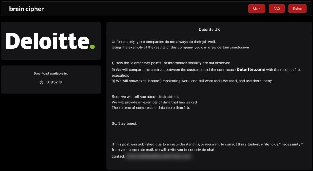 Deloitte UK Data Breach